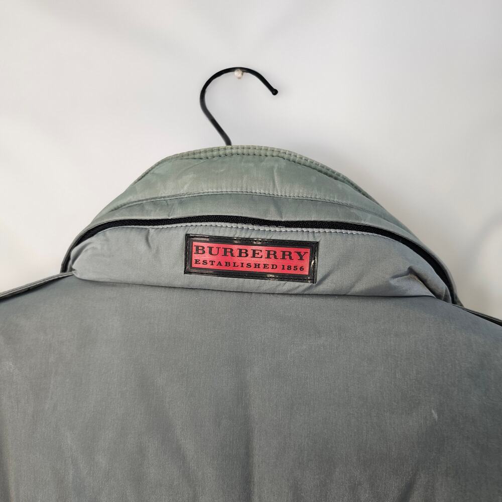 Burberry Vintage Nylon Parka Gray  Jacket  Size Large - Picture 10 of 10